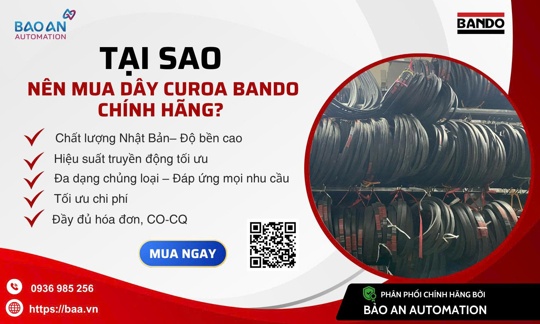 DÂY CUROA BANDO - SỰ LỰA CHỌN HOÀN HẢO CHO TRUYỀN ĐỘNG
